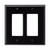 Eaton Wiring Devices PJ262BK-SP-L2 Wallplate 2G Decorator Poly Mid BK