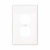 Eaton Wiring Devices PJ8W-SP-L Wallplate 1G Duplex Poly Mid WH