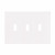 Eaton Wiring Devices PJS3W W.P. 3G TOGGLE SCREWLESS WHITE