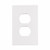 Eaton Wiring Devices PJS8W W.P. 1G Receptacle Screwless wallplate White