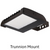 Halco 22908 LED Sektor Floodlight Bronze with Lens Shift Technology Lumen Selectable (7800-14800Lm/60-80-100W) Color Selectable (3K-4K-5K) 120-277VAC 0-10V Dimming Adj Beam Angle 55 75 or 90 Deg 3Pin Receptacle Slip Fitter & Trunnion Mount 