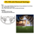 Halco 25594 Patrol LED Security Flood Dual Heads With Motion Sensor-PC Lumen & CCT Selectable 10W-15W-20W 1300-2900lm 3K-4K-5K 120-277VAC White Finish