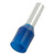 Morris Products 12742B Nylon Insulated Ferrules - Din Standard - 14 Awg .472" Pin Length Blue Bulk Bag