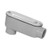 Morris Products 14050 Aluminum Rigid Conduit Bodies LB Type - Threaded with Cover & Gasket 1/2"
