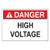 Morris Products 21430 Safety Signs 'Danger High Voltage Keep Out' (10 x 14)