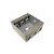 Morris Products 36310 Weatherproof Boxes - Two Gang 30.5 Cubic Inch Capacity - 7 Outlet Holes 1/2" Gray