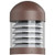 Morris Products 72312 Color & Wattage Tunable LED Bollards Bronze Round Louvered Dome Top Only 3K,4K,5K  12W,16W,22W