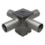 Morris Products 79939 Pole Top Tenon Mounting Accessories - 5" Pole Top - 4 Tenon 90&deg;