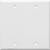 Morris Products 81521 Lexan Wall Plates 2 Gang Blank White