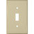 Morris Products 83013 Painted Steel Wall Plates 1 Gang Toggle Switch Ivory
