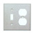 Morris Products 83420 430 Stainless Steel Wall Plates 2 Gang 1 Duplex 1 Toggle