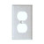 Morris Products 83873 304 Stainless Steel Midsize Wall Plates 1 Gang Duplex Receptacle