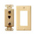 Morris Products 85230 2 Piece Decorative  Dual F Connector & Single RJ11 4 Conductor Phone Jack Wallplate Ivory
