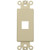Morris Products 88102 Decorative DataComm Frame For Keystone Jacks and Modular Inserts One Port Ivory