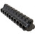Morris Products 97640 Black Insulated Multi-Cable Connector - Dual Entry 10 Ports 2/0 - 6