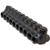 Morris Products 97690 Black Insulated Multi-Cable Connector - Dual Entry 10 Ports 3/0 - 6