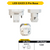 Halco 82846 LED Double Tube Omni-Directional Plug-In Lamp GX23 2-Pin Base 3K-3.5K-4K-5K 5.5 Watt 13W Equivalent Hybrid Type A Magnetic Ballast Type B Non-Dimmable