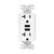 Eaton Wiring Devices TR7766W-BOX 3.6A USB Charger With Duplex Receptacle 20A 125V White