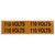 NSI VM-B-1 Voltage Marker Label, Medium, 110 Volts (4 Per Card), 4.5-In Wide X 1-In Tall