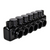 Polaris IPLMD750-6 6-Port Black Mountable Pre-Insulated Connector 750 MCM – 1/0 AWG Dual Sided Entry & Mountable
