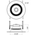 Morris Products 72764C LED Color Selectable Recessed Lighting Retrofits 6" 2.7K, 3K, 3.5K, 4K, 5K 15W Smooth