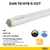 Halco 87300 LED T8 Hybrid Linear Tube 24" 8W Color Selectable 30K-35K-40K-50K-65K Type A-B DuoConnect 120-277V 1040 Lumens 50K hours Med Bi-Pin (G13) Base PET Coated Glass 83 CRI