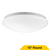 Halco 90274  Flush Mount White Mushroom 13" Selectable CCT 27/30/35/40/50K 21W 1400LM 120V TRIAC Dimming Plastic Lens 