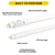 Halco 84090  LED T5 48in 24" Type A (Direct) CCT Selectable 35K-40K-50K-65K 3200L 50K Hrs Miniature Bi-Pin Non-Dimmable 120-277V 