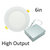 Halco 89095 LED Select Slim Downlight 6"13W Smooth Trim 2.7K-5K Color Selectable 1105-1163lm Dimmable JA-8