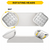 Halco 98041 Emergence Series Emergency Unit White Adjustable Thermoplastic Square Heads 90-min Battery Back Up 