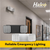 Halco 98043 Emergence Series Emergency Unit Black Adjustable Thermoplastic Square Heads 90-min Battery Back Up 