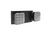 Halco 98044 Emergence Series Emergency Unit Black Adjustable Thermoplastic Square Heads with Remote Capacity 90-min Battery Back up 
