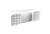 Halco 98045 Emergence Series Emergency Unit White Adjustable Thermoplastic Square Heads with Self-test Self-diagnostics 90-min Battery Back up