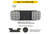 Halco 98046 Emergence Series Emergency Unit Black Adjustable Thermoplastic Square Heads with Self-test Self-diagnostics 90-min Battery Back up