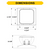 Copy of Halco 98053 Emergence LED Single Remote Head Square Indoor White 1.2W 3.6-15VDC Input 