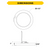 Halco 83901 LED Surface Mount Disk 5.5" 10W 820 Lumens 27/30/35/40/50K Color Select 120V Non-Dim PIR Sensor 