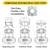 Halco 83901 LED Surface Mount Disk 5.5" 10W 820 Lumens 27/30/35/40/50K Color Select 120V Non-Dim PIR Sensor 