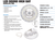 Topaz T72717 Satellite Pro Round White Highbay 150W 5K to 20,700lm 277-480V Gen-3 Wash Down NSF Rated 