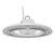 Topaz T79555 LED Round Washdown High Bay HV Lumen Select 15650-23750-31400lm, 100/150/200W CCT Select 4K-5K Controls Ready 277-480V NSF IP69 White Housing Gen-2 