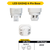 Halco 82854 LED Double Tube Vertical Plug-In Lamp G24Q 4-Pin Base 3K-3.5K-4K-5K 9.5 Watt (26W Equivalent) Ballast Compatable Type A Dimmable