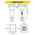 Halco 82854 LED Double Tube Vertical Plug-In Lamp G24Q 4-Pin Base 3K-3.5K-4K-5K 9.5 Watt (26W Equivalent) Ballast Compatable Type A Dimmable