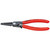 Knipex 48 31 J2 7 1/4'' Precision Circlip Pliers with Limiter-Internal Straight-With Adjustable Opening