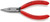 Knipex 37 31 125 5'' Electronics Gripping Pliers-Half Round Tips
