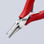 Knipex 35 11 115 4.5'' Electronics Pliers-Flat Tips, Comfort Grip