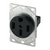 Eaton Wiring Devices 1258-SP Recp Single Flush 50A 125/250V 3P4W BK