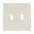 Eaton Wiring Devices 2039LA Wallplate 2G Toggle Thermoset Mid LA