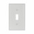 Eaton Wiring Devices 2134W Wallplate 1G Toggle Thermoset Std WH