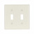 Eaton Wiring Devices 5139A Wallplate 2G Toggle Nylon Std AL