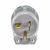 Eaton Wiring Devices 6865HGC Plug Angle HG 20A 250V 2P3W Str CL