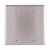 Eaton Wiring Devices 93152-SP-L Wallplate 2G Blank Std SS Retail